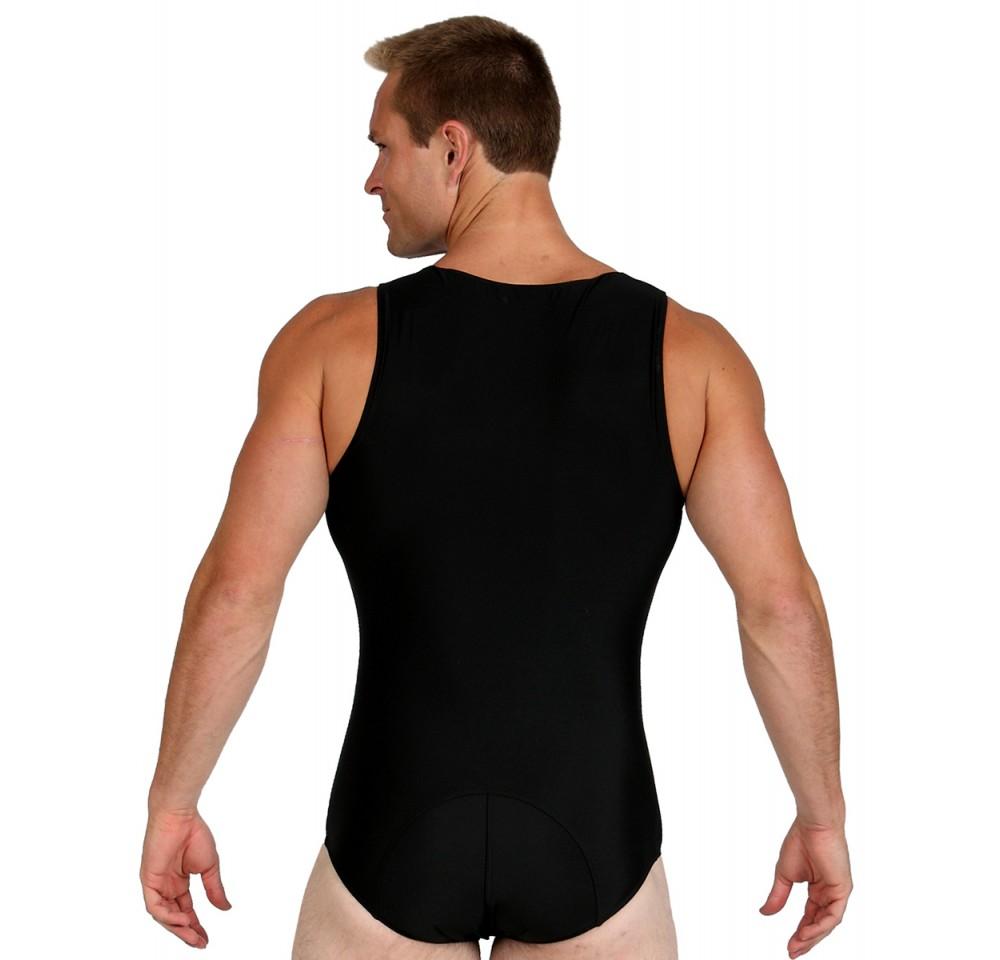 InstantRecoveryMD Men's Compression Sleeveless Bodysuit Brief MD301 showcasing its sleek design and compression features.