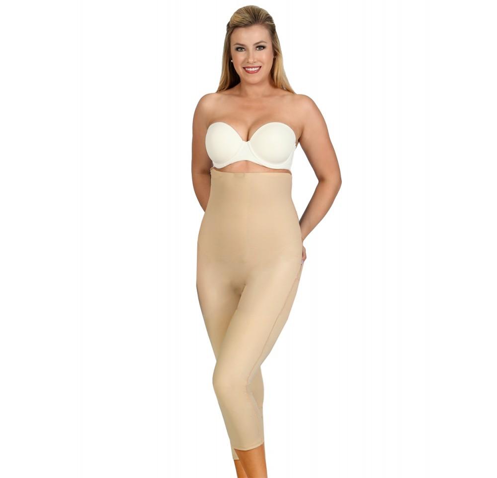 InstantRecoveryMD short leggings with side zipper, designed for post-surgery recovery, featuring soft fabric and compression support.