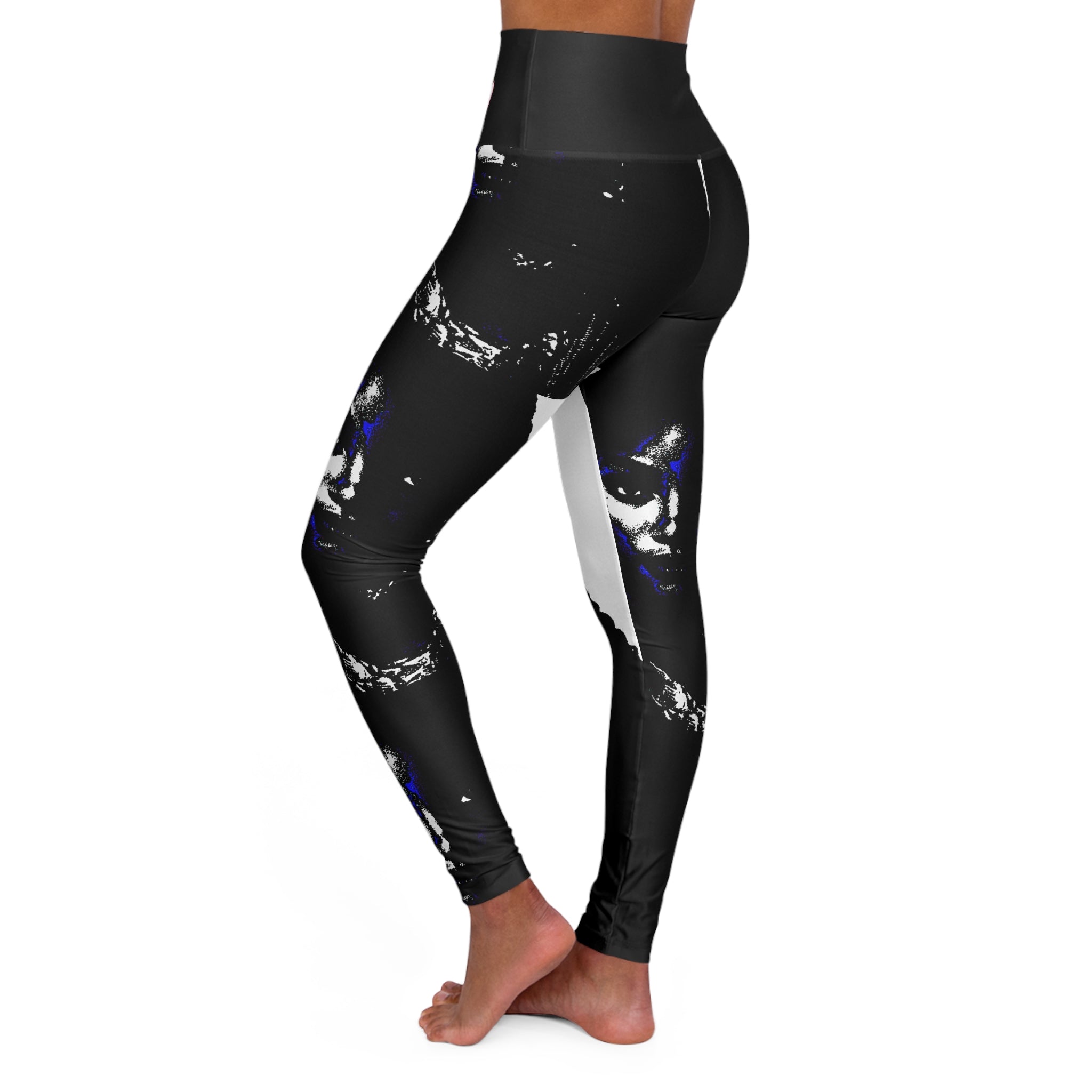 High-waisted IV Graphique Leggings in a sleek skinny fit, featuring color-matched seams and a double layer waistband.