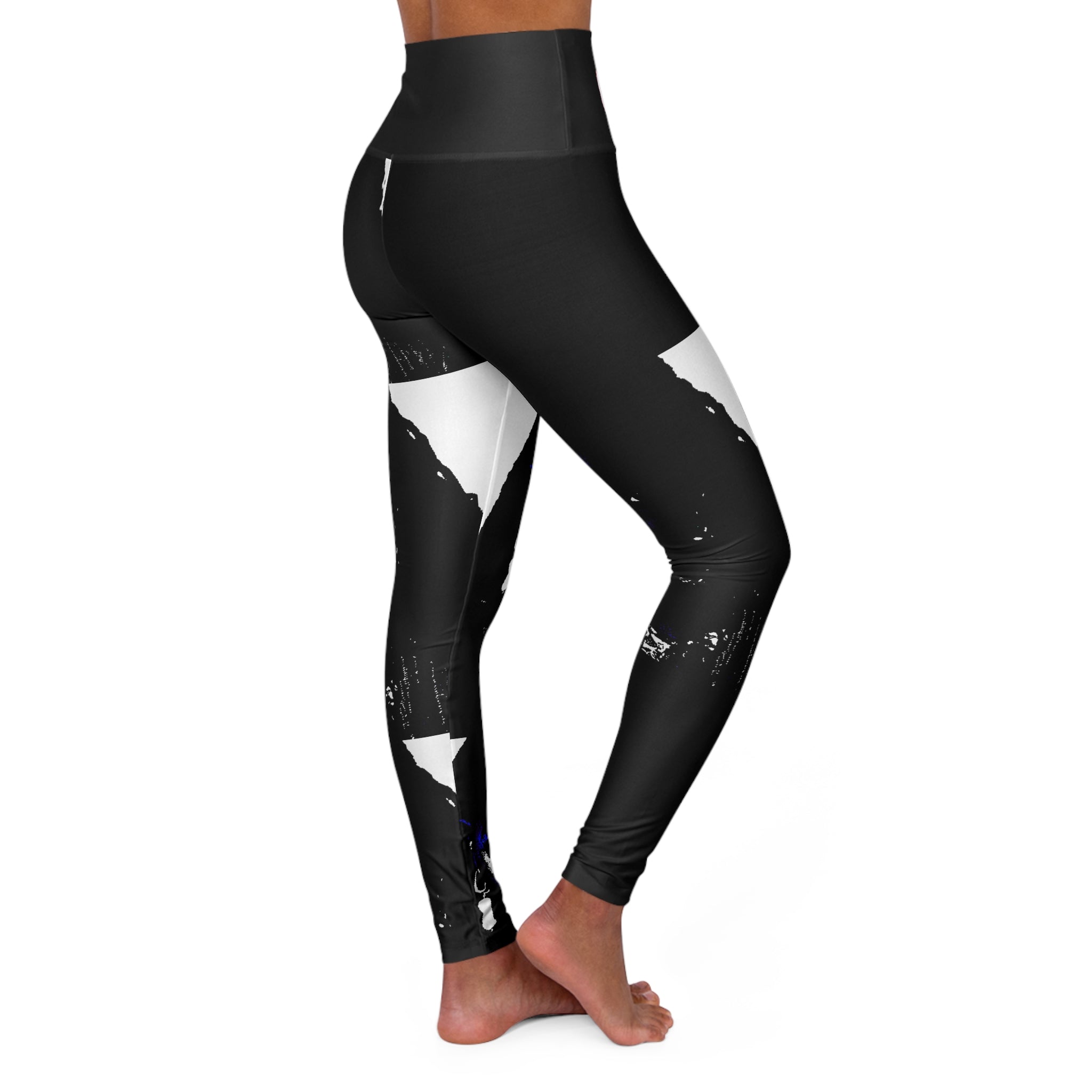 High-waisted IV Graphique Leggings in a sleek skinny fit, featuring color-matched seams and a double layer waistband.