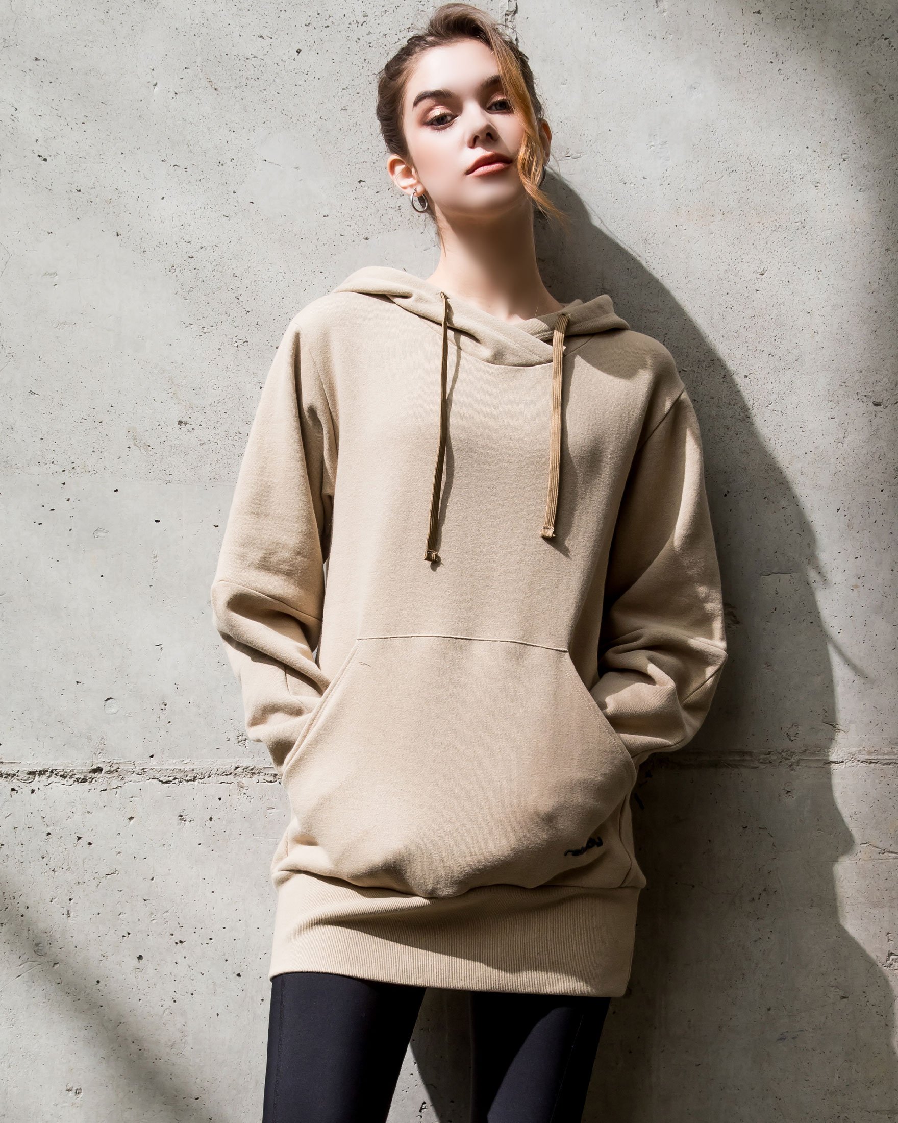 A cozy Keep Warm Fleece Hoodie in a stylish design, showcasing its soft fabric and spacious hood.