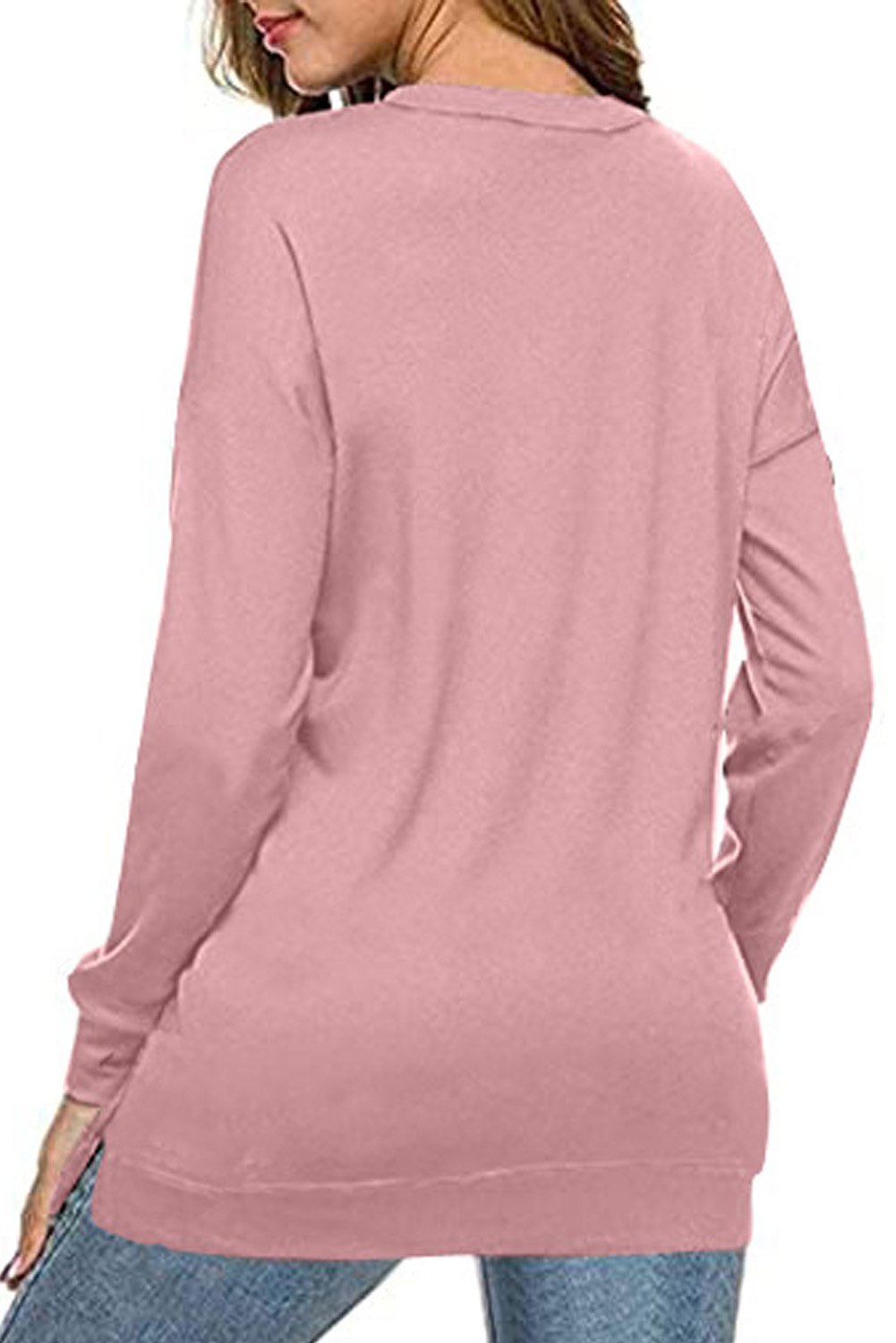 Khaki crew neck long sleeve sweatshirt displayed on a mannequin, showcasing its relaxed fit and stylish design.