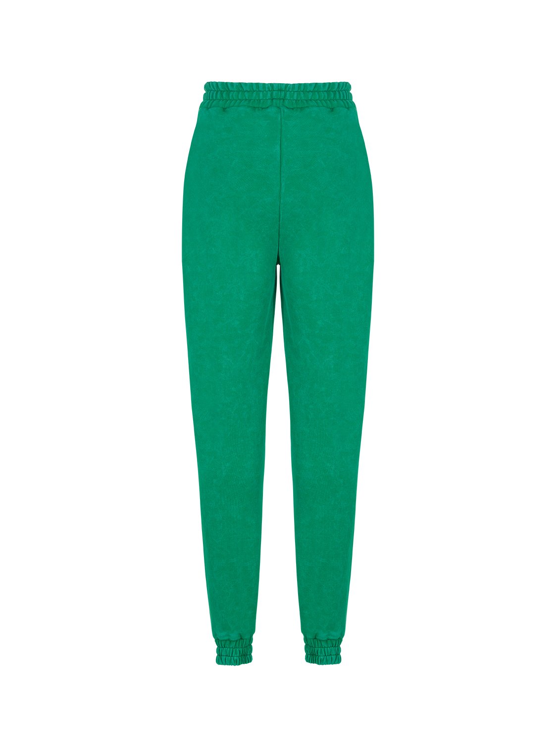 High-waisted knitted jogging pants with side pockets, made from soft cotton, perfect for casual wear.