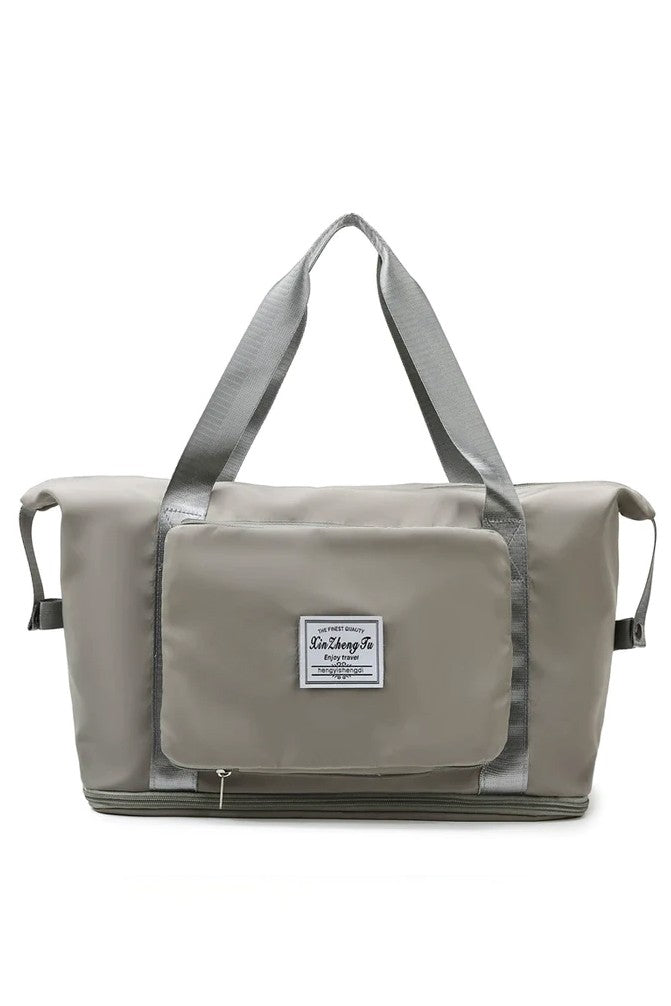 Larger sports bag ART2209 in gray with durable fabric, zip closure, and multiple pockets for organized storage.