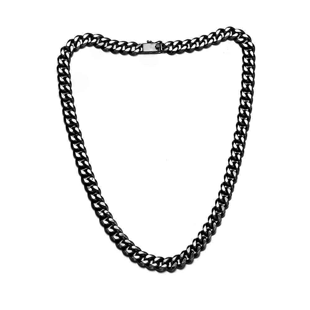 Layer Me Please Chain Necklace featuring 8mm curb links in high-grade brass with a custom box clasp.