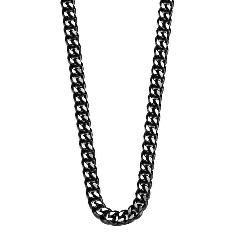 Layer Me Please Chain Necklace featuring 8mm curb links in high-grade brass with a custom box clasp.