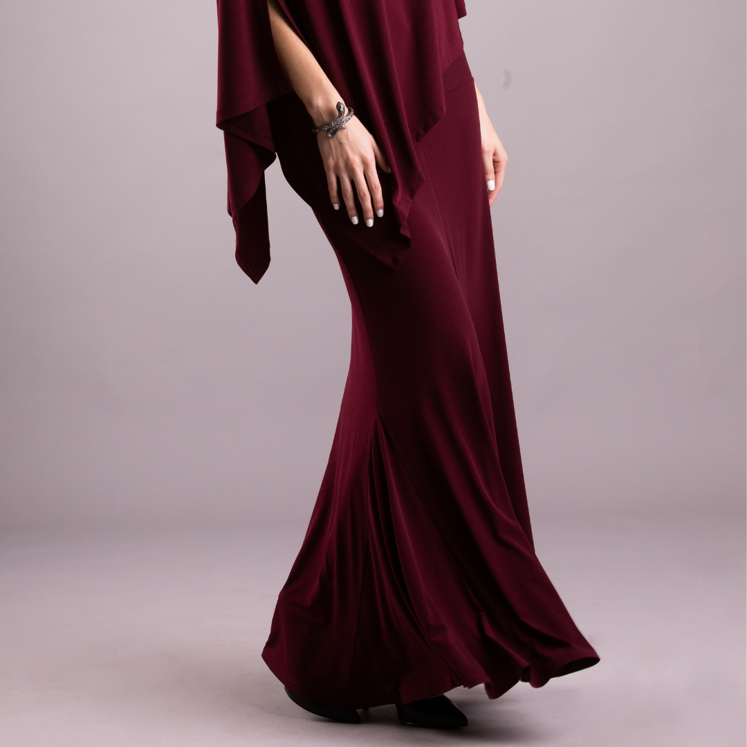 A stylish Maxi Skirt displayed in various styles, showcasing its versatility as a dress and skirt.