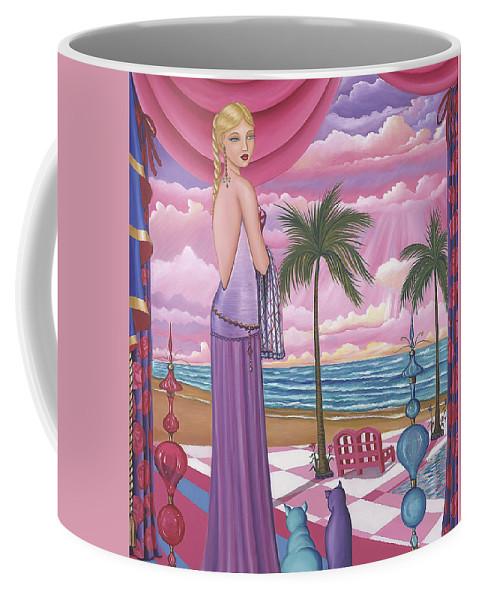 Melissa ceramic mug in two sizes, 11 oz and 15 oz, showcasing its elegant design and durable material.