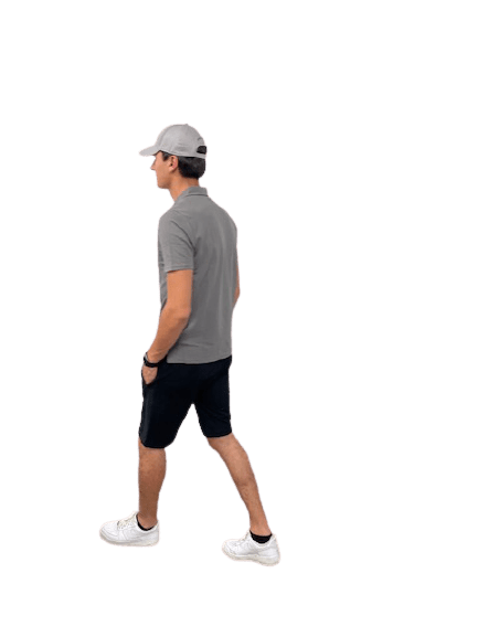 Men's Casual Wear Matched Set featuring a breathable polo shirt, lightweight Bermuda shorts, and an outdoor hat with Sierra Mountain Logo.