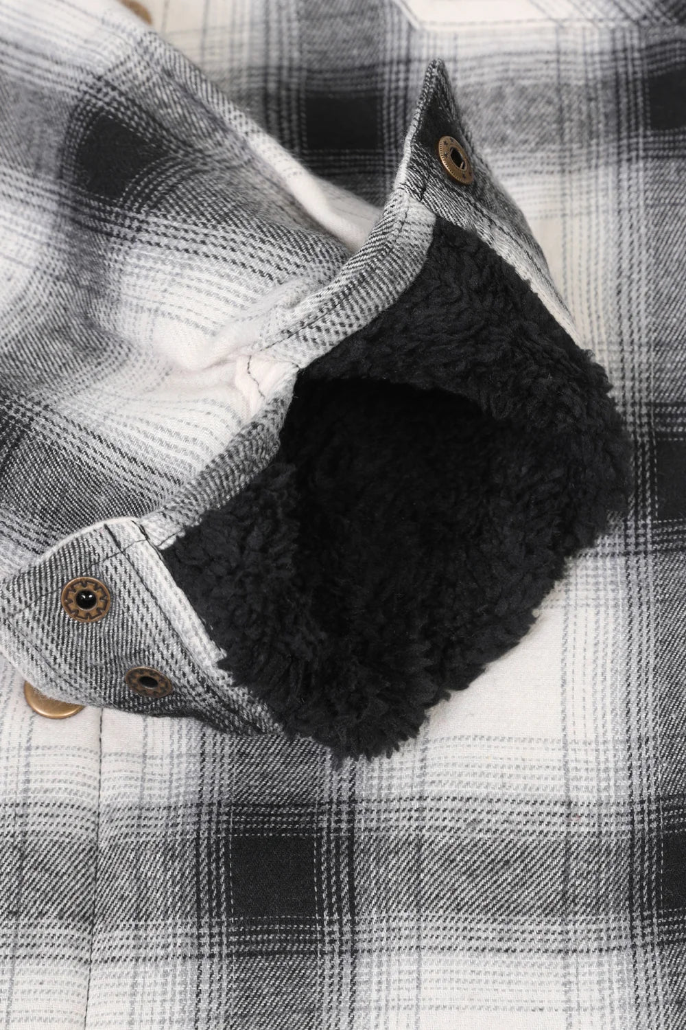 Men's Matching Family Snap Front Shacket in black and white plaid, perfect for holiday gatherings and family photos.