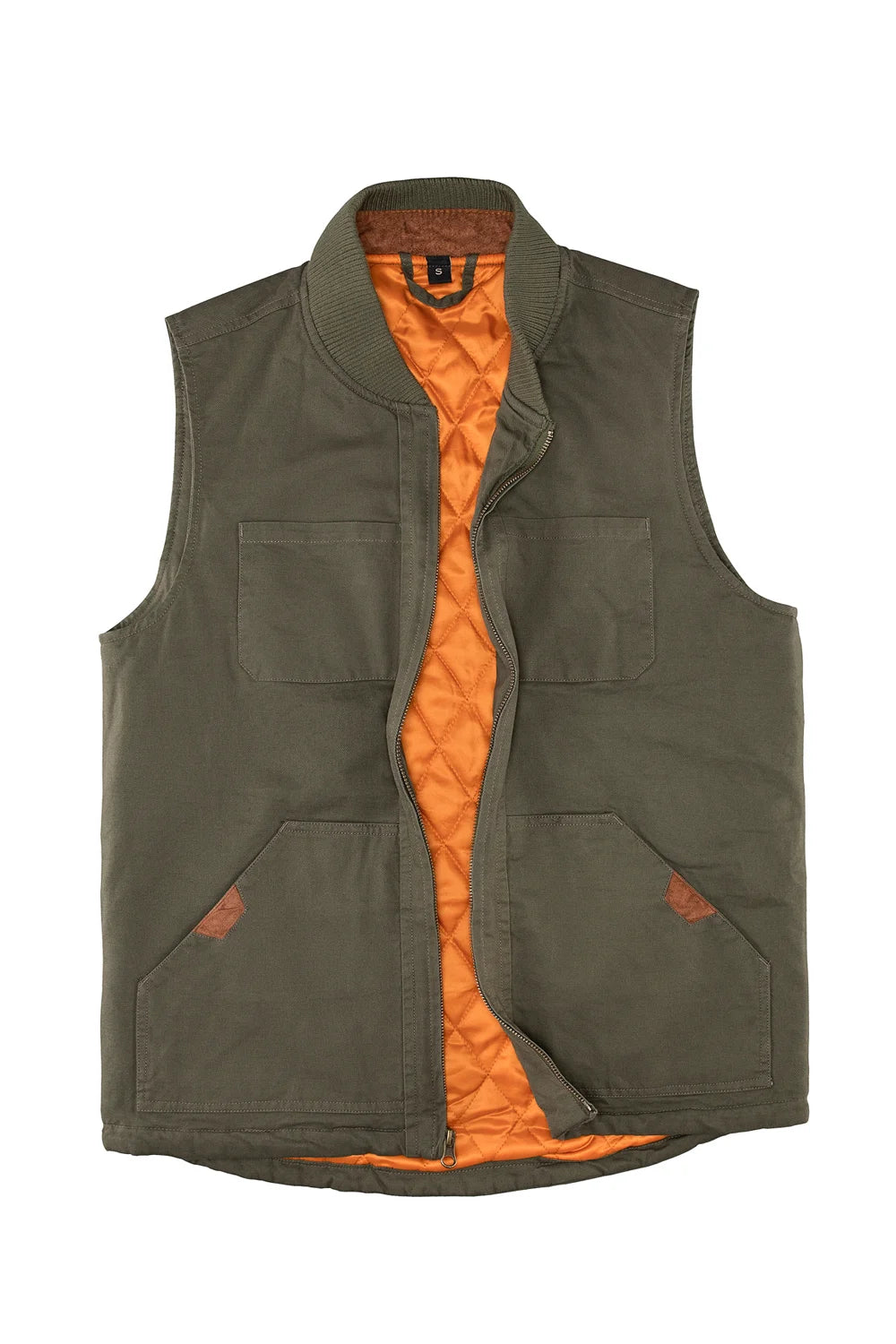 Men's Soft Washed Outdoor Vest featuring diamond-quilted insulation and reinforced shoulders, perfect for outdoor adventures.