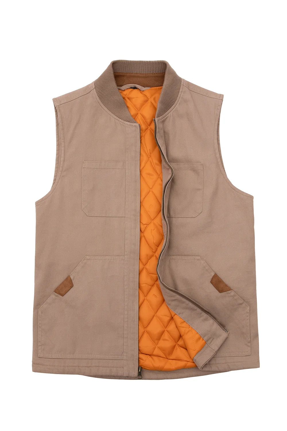 Men's Soft Washed Outdoor Vest featuring diamond-quilted insulation and reinforced shoulders, perfect for outdoor adventures.