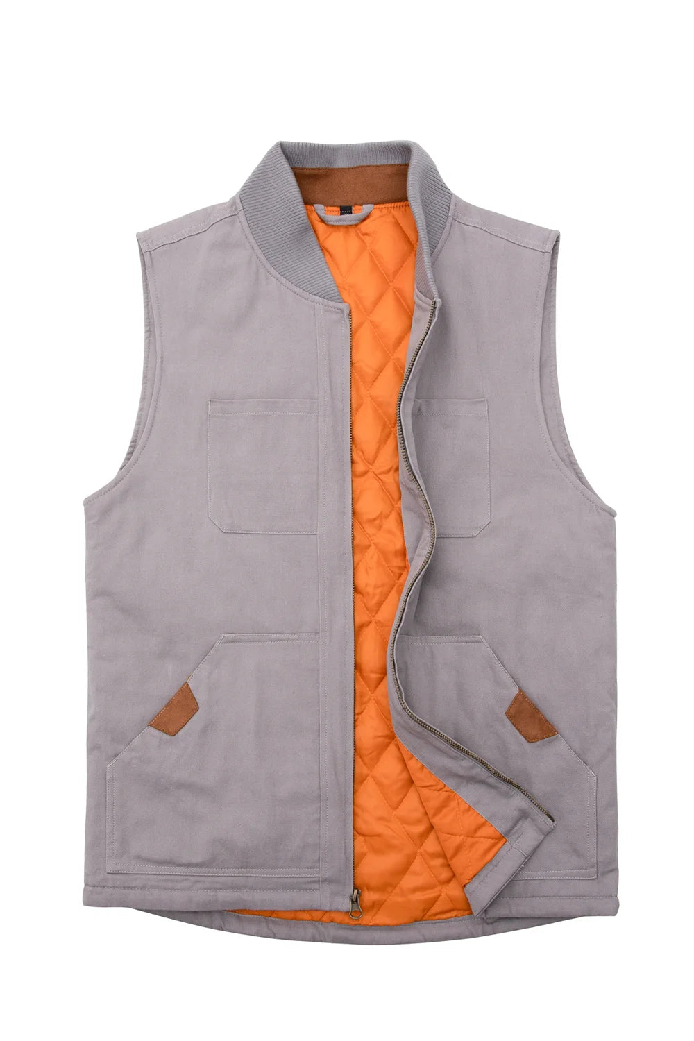 Men's Soft Washed Outdoor Vest featuring diamond-quilted insulation and reinforced shoulders, perfect for outdoor adventures.