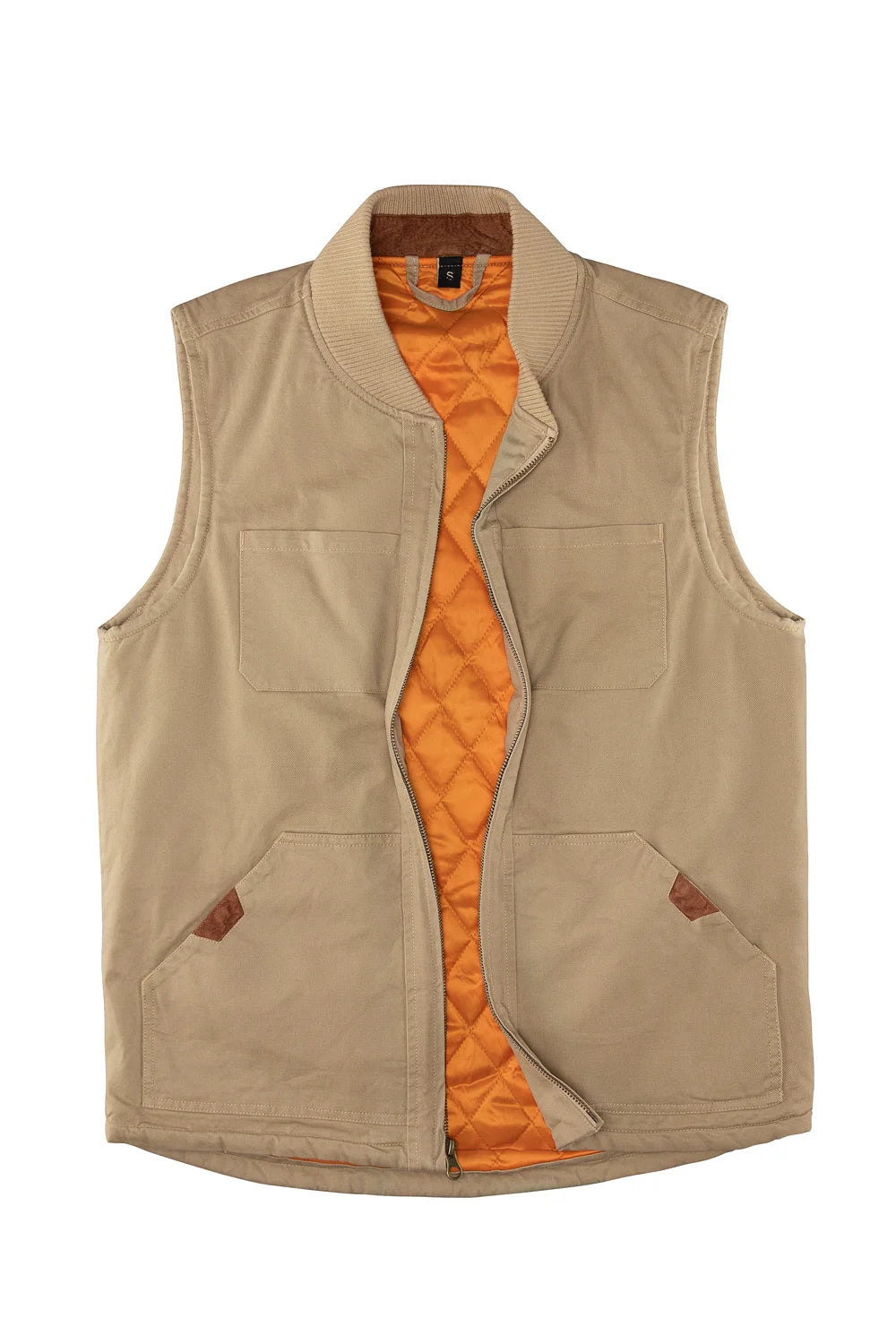 Men's Soft Washed Outdoor Vest featuring diamond-quilted insulation and reinforced shoulders, perfect for outdoor adventures.