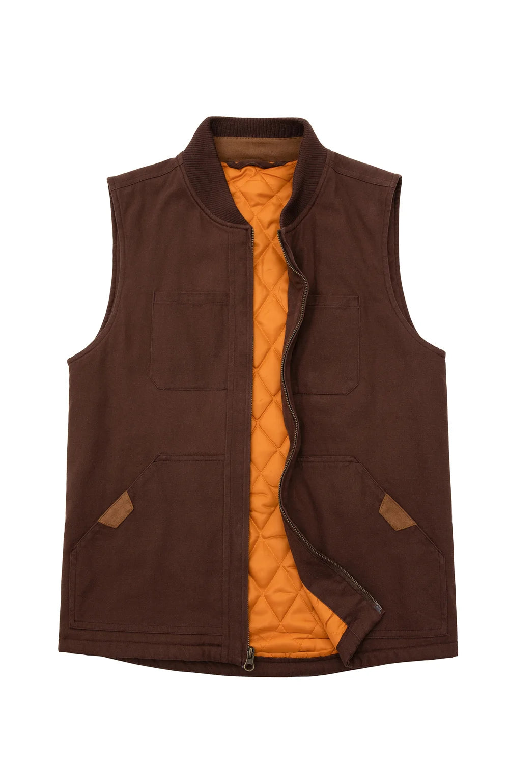 Men's Soft Washed Outdoor Vest featuring diamond-quilted insulation and reinforced shoulders, perfect for outdoor adventures.