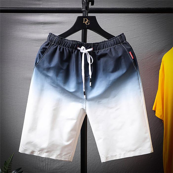 Men's Tooling Shorts in gradient color, knee-length design, perfect for summer casual wear.