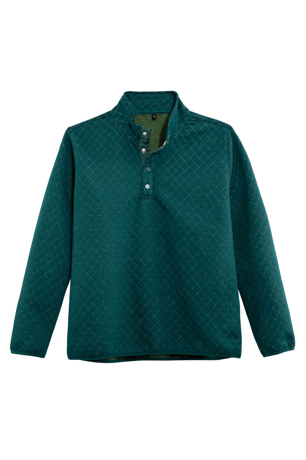 Men's Ultra Soft 1/4 Quilted Fleece Pullover in a stylish outdoor setting, showcasing its mock neck and quilted design.