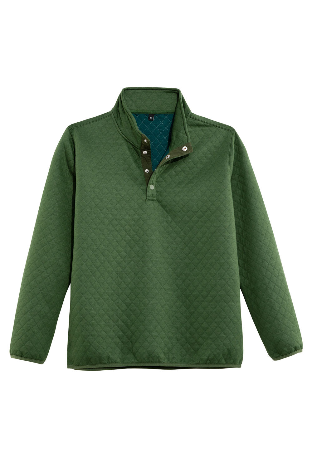 Men's Ultra Soft 1/4 Quilted Fleece Pullover in a stylish outdoor setting, showcasing its mock neck and quilted design.