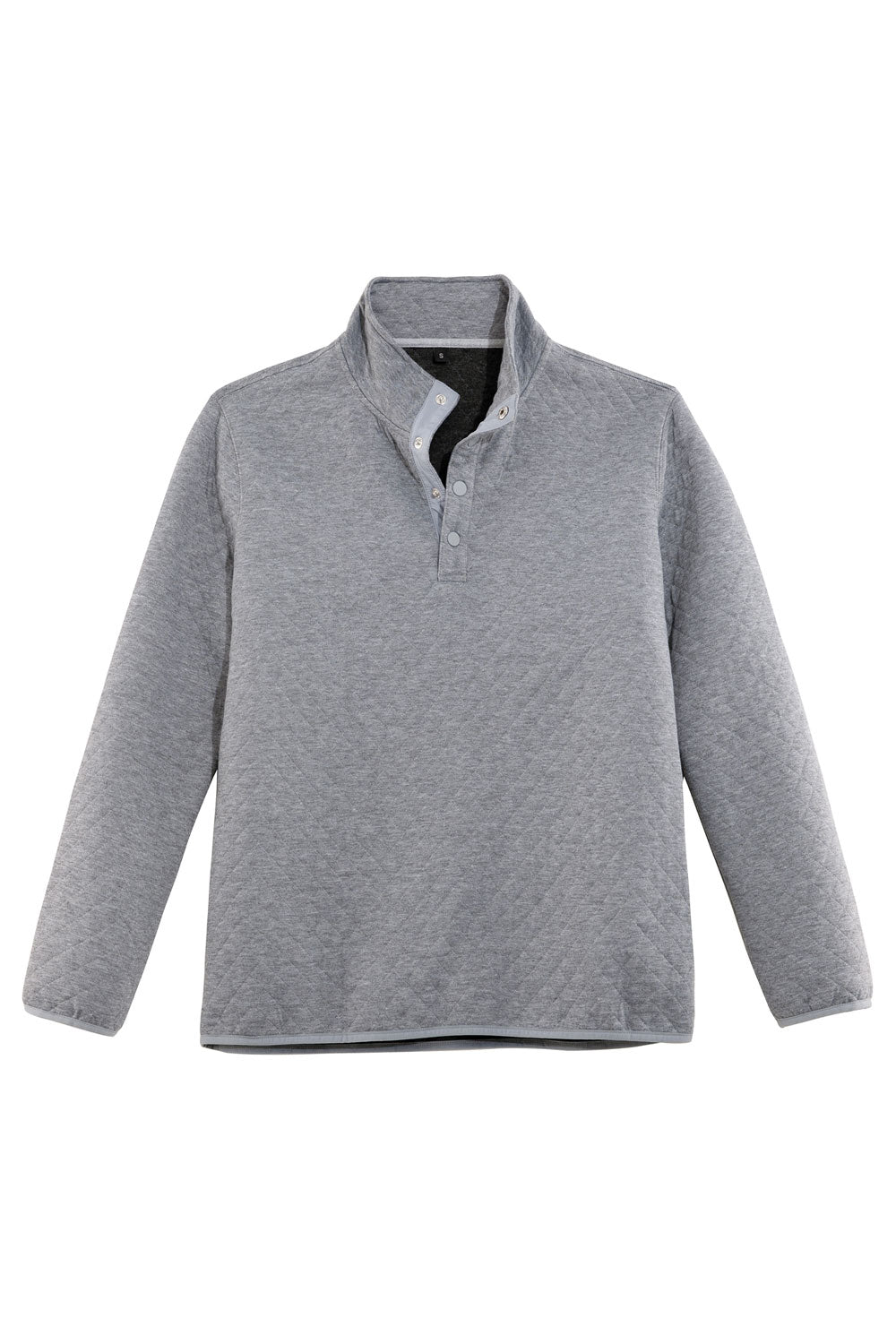 Men's Ultra Soft 1/4 Quilted Fleece Pullover in a stylish outdoor setting, showcasing its mock neck and quilted design.