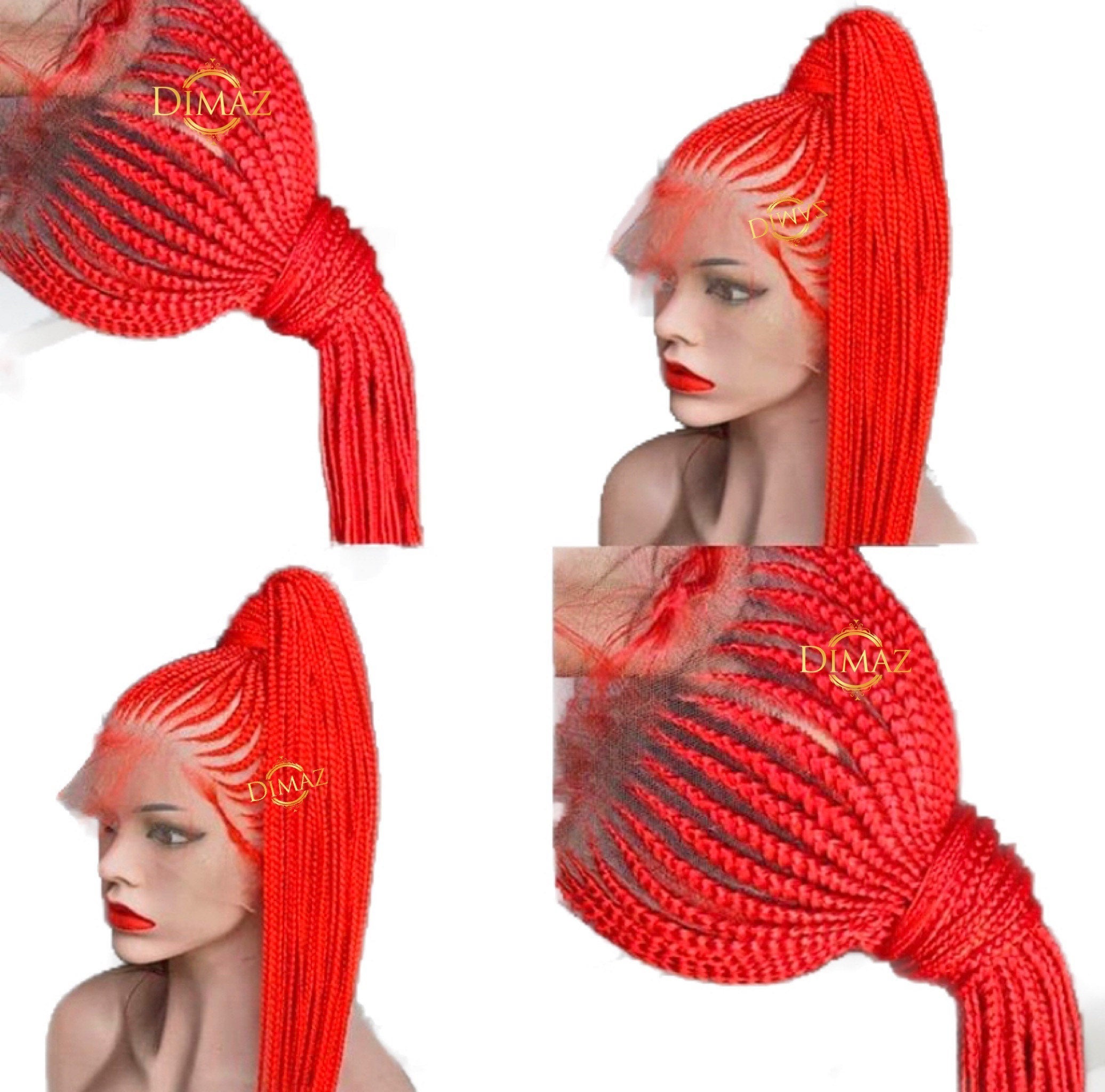 Mia wig featuring a glueless braided design with 360 frontal, showcasing its natural look and 30-inch length.