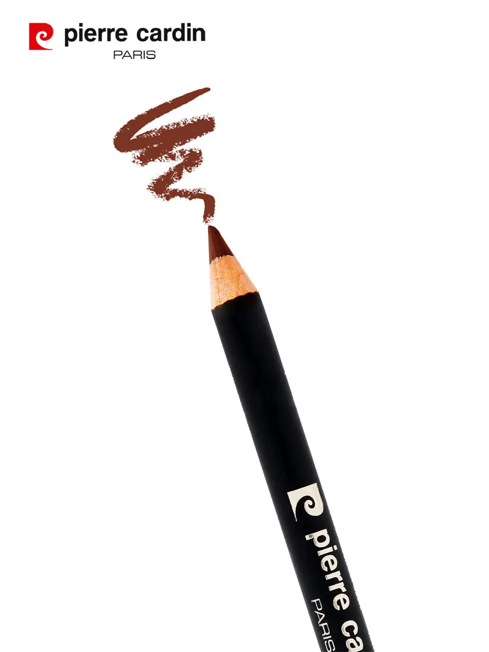 Miya Coffea Lipliner showcasing its rich color and smooth texture in a sleek pencil design.