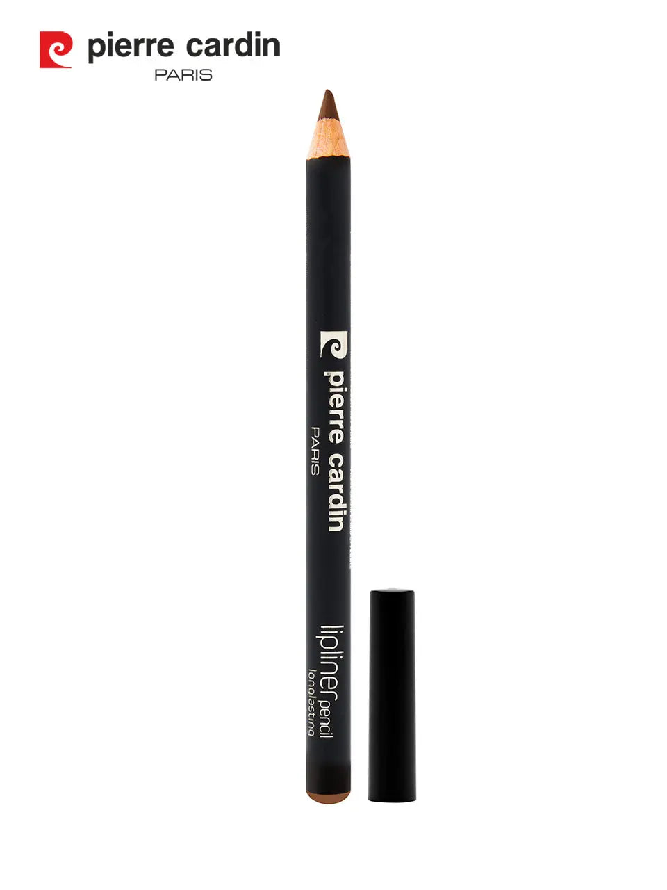 Miya Coffea Lipliner showcasing its rich color and smooth texture in a sleek pencil design.