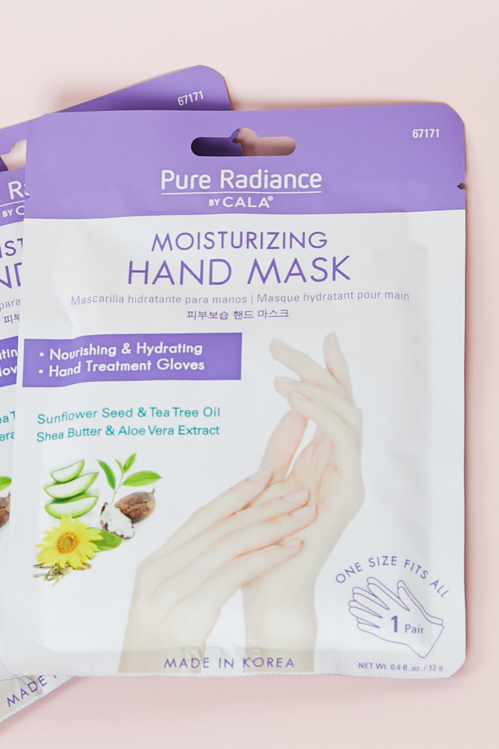 Moisturizing Hand Masks in packaging, showcasing their hydrating properties and design.