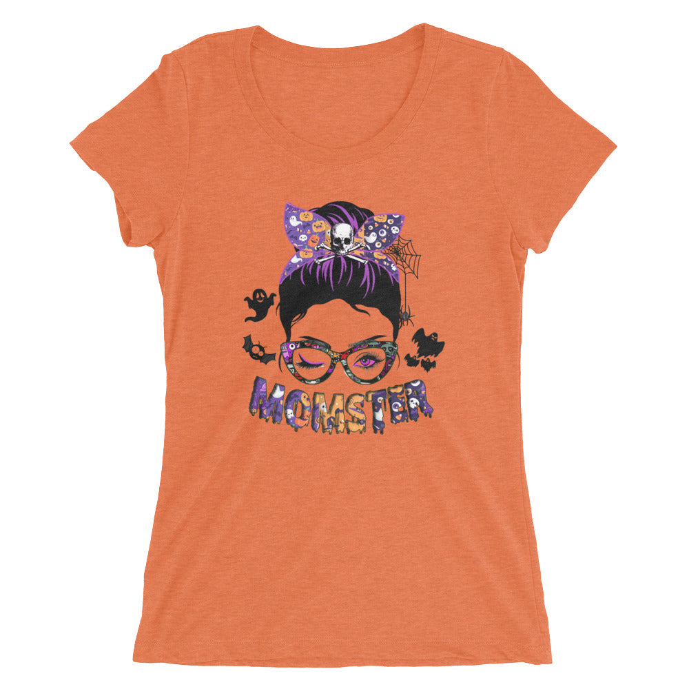 Momster Fitted Tee in various colors, showcasing its soft fabric and stylish design.