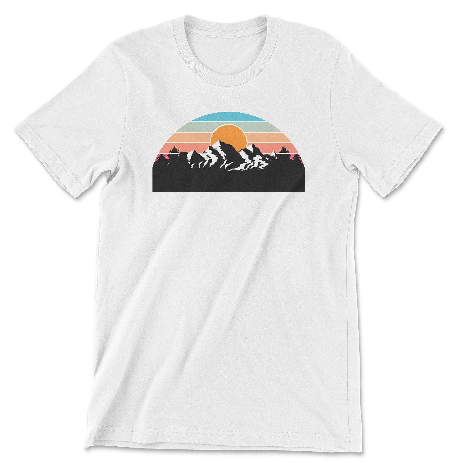 Mountain Top Tee featuring a stylish unisex design, printed in vibrant colors, perfect for outdoor activities.