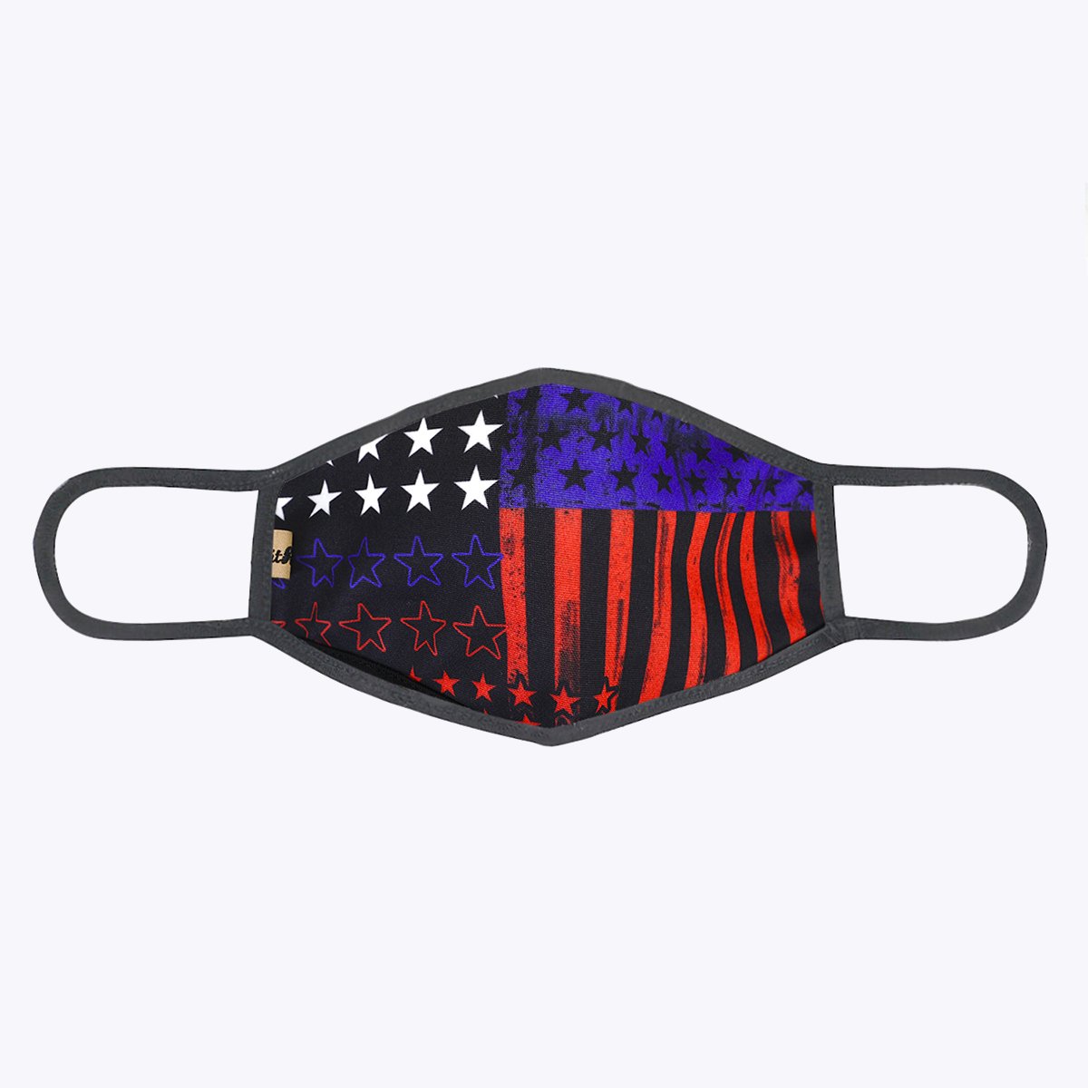 Multi USA 3-Layered Face Cover featuring a unique print design, made of polyester and cotton, suitable for unisex wear.