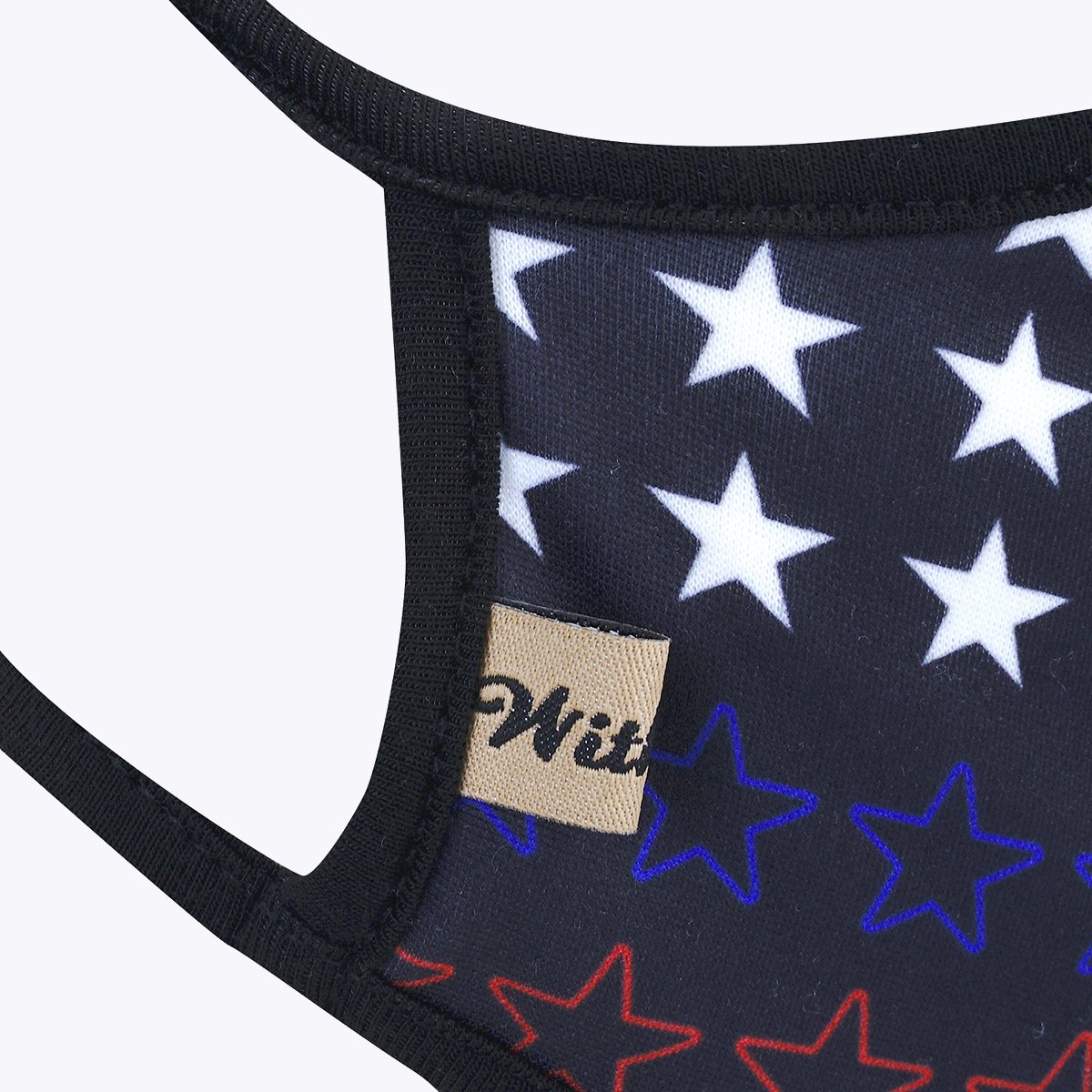 Multi USA 3-Layered Face Cover featuring a unique print design, made of polyester and cotton, suitable for unisex wear.