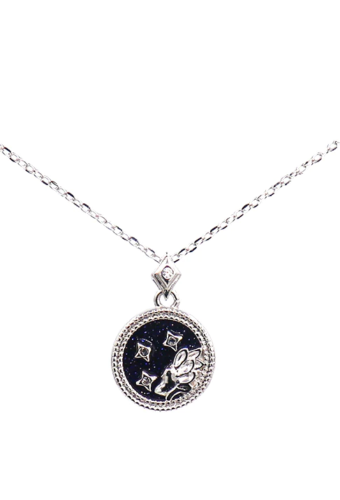 Elegant silver necklace featuring a LEO horoscope sign pendant, perfect for stylish outfits.