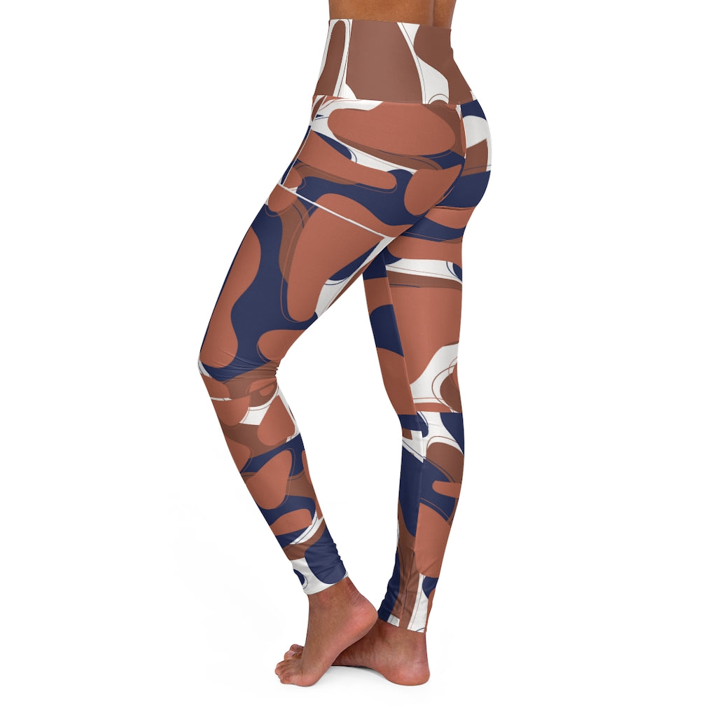 Nude x Graphica Yoga Leggings featuring a skinny fit and stylish design, perfect for workouts and casual wear.