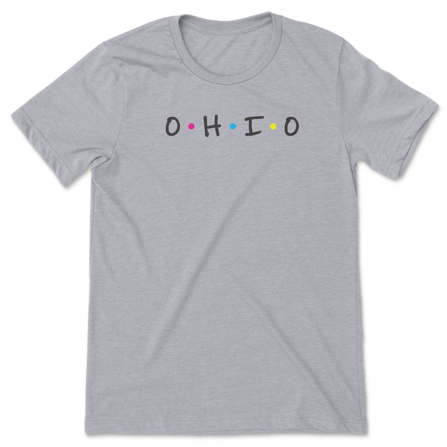 Ohio Friends Tee featuring a stylish design inspired by the iconic TV show, made from soft fabric with a unisex fit.