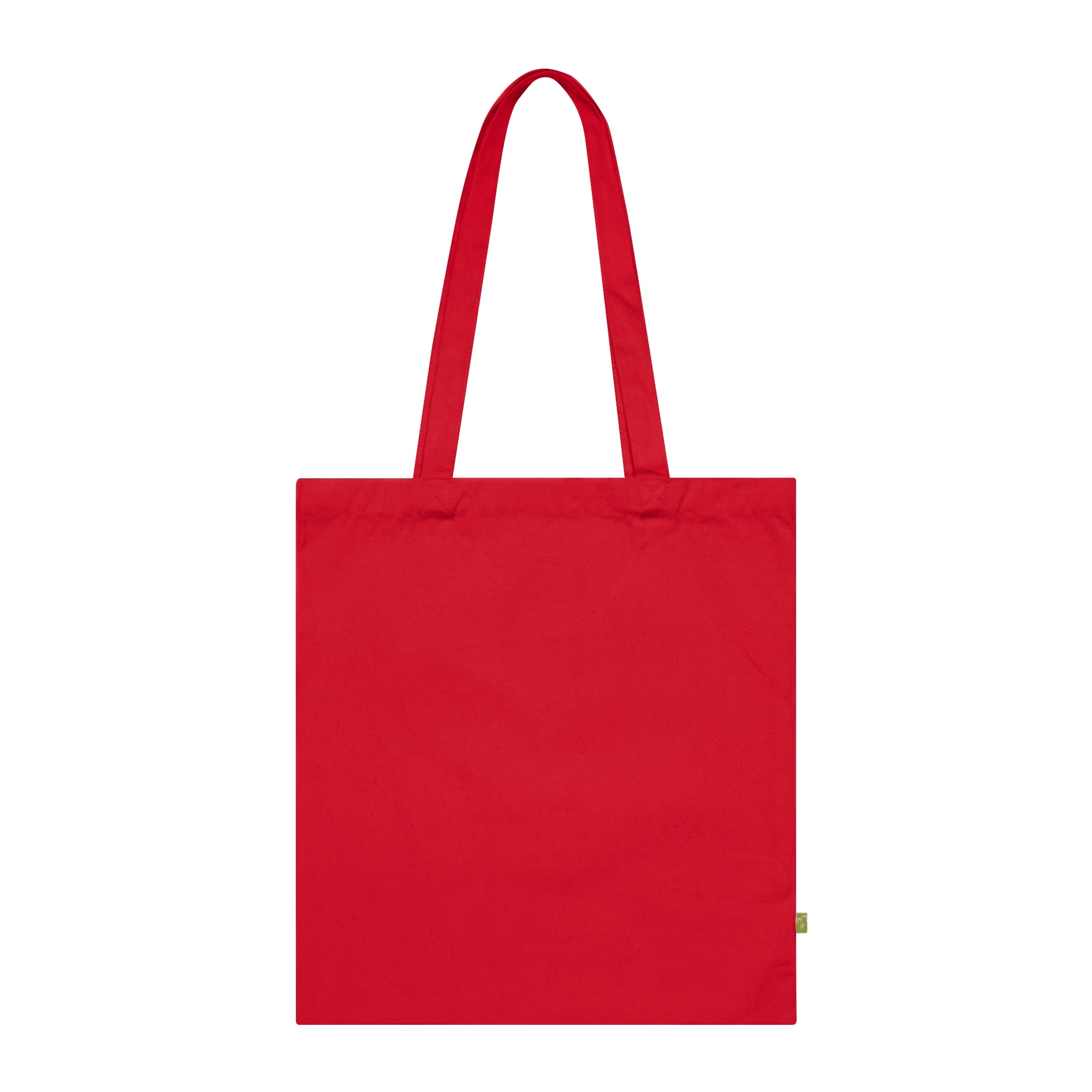 A stylish Organic Cotton Tote Bag made from durable 100% organic cotton canvas, featuring a long handle and spacious design.