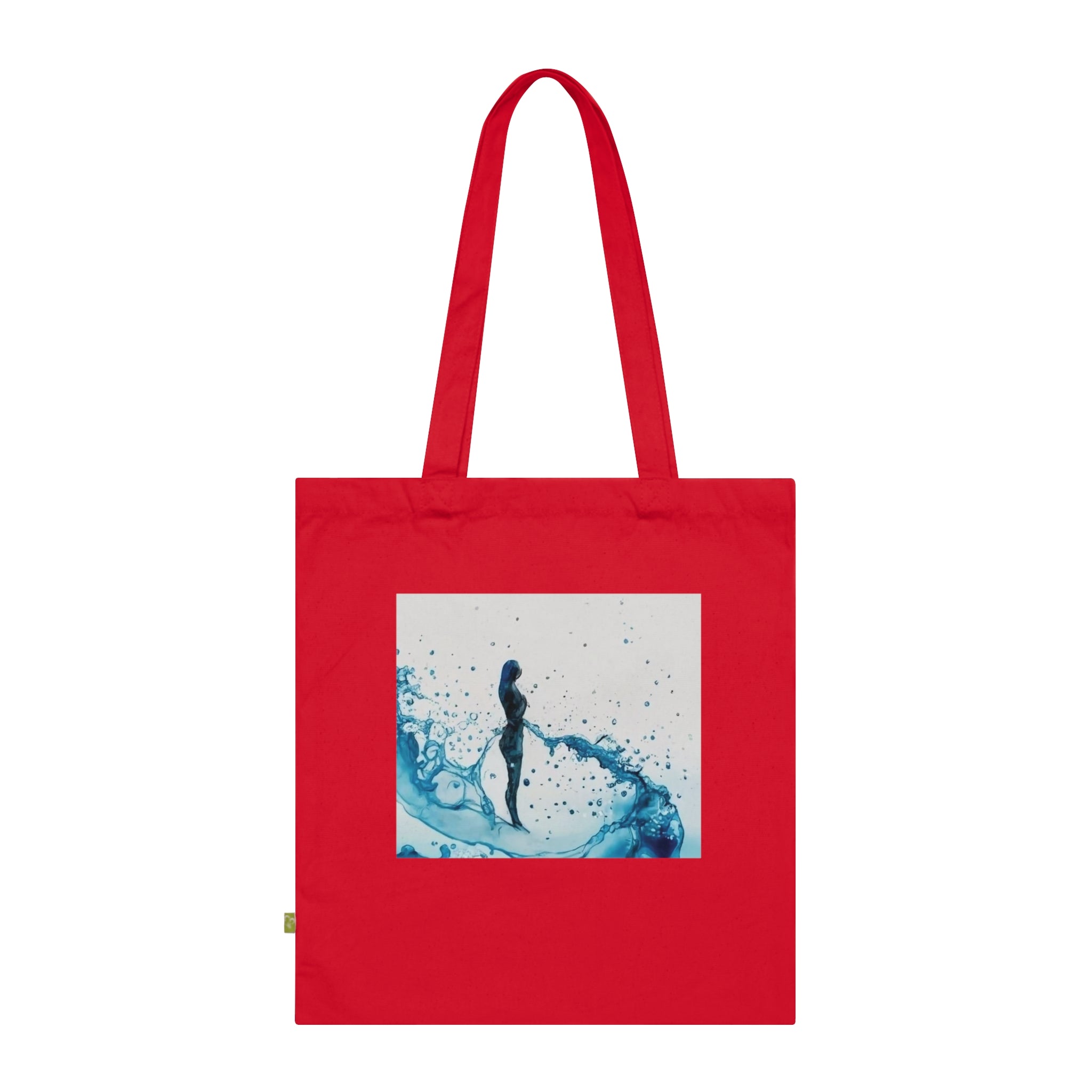 A stylish Organic Cotton Tote Bag made from durable 100% organic cotton canvas, featuring a long handle and spacious design.