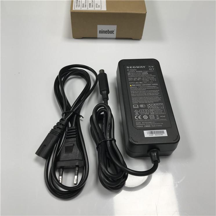 Original Scooter Charger Kit for Ninebot Kickscooter ES1 ES2 and Xiaomi Mijia M365, featuring a compact design and efficient power output.