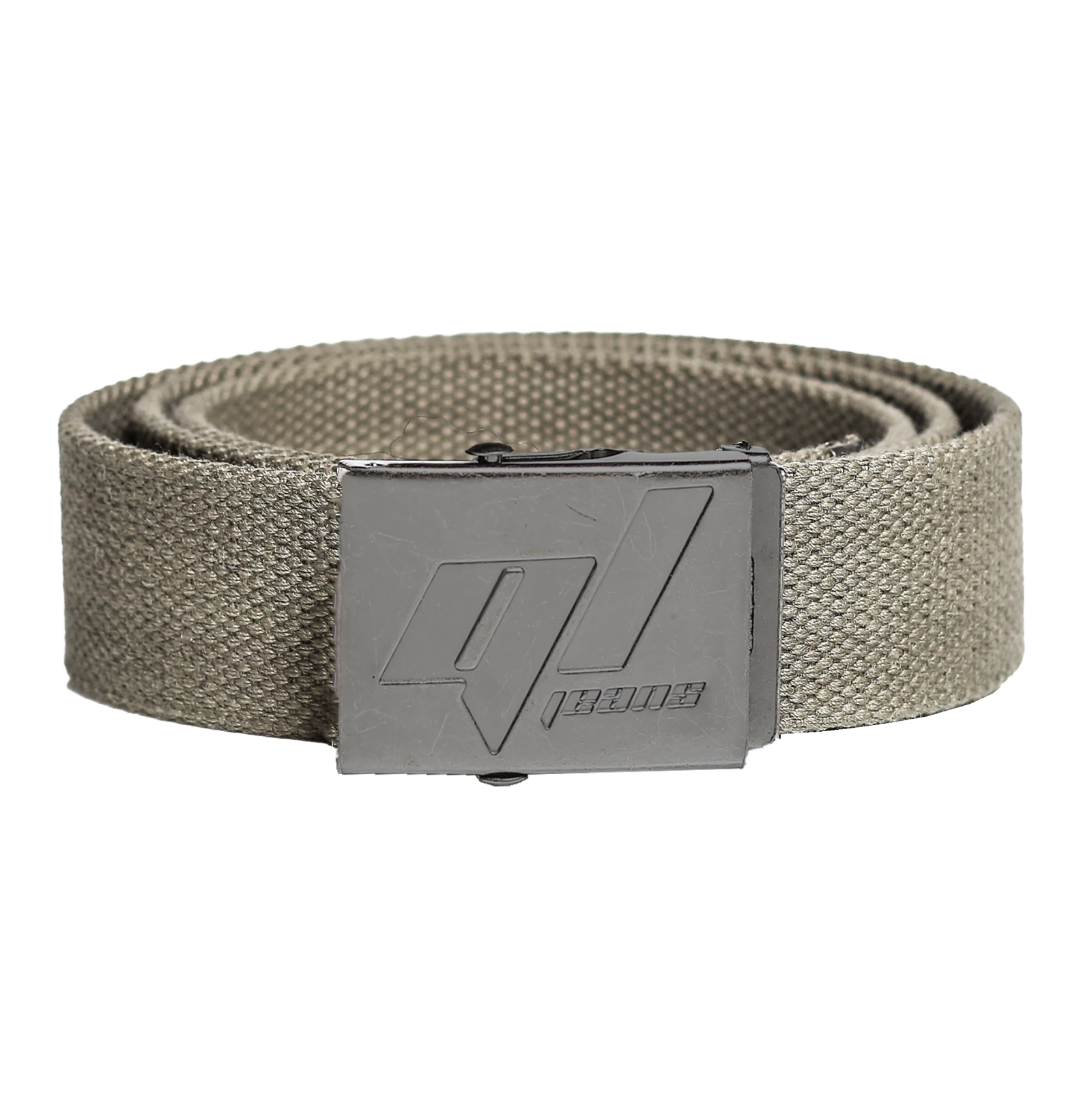 PAS ARIOL - OLIVNA stylish belt featuring a metal buckle and adjustable length, made from durable polyester material.