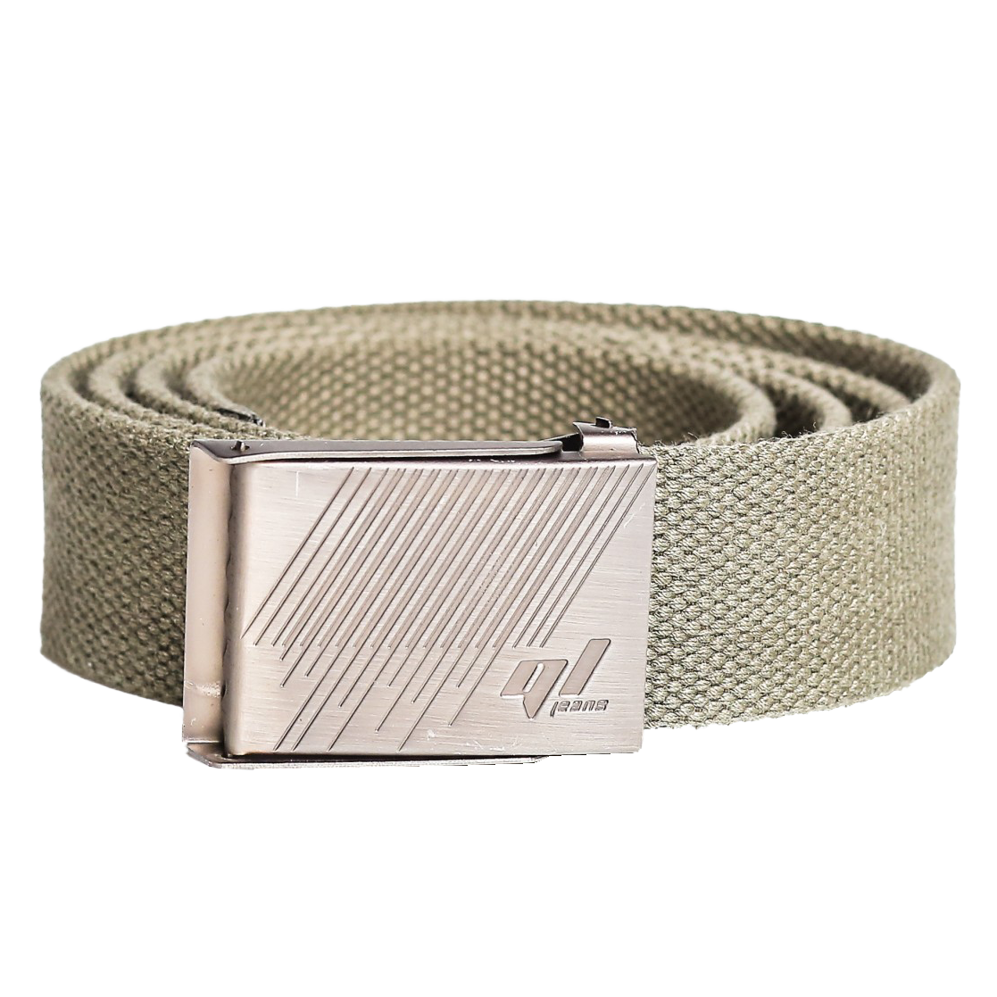 PAS ENRIQUE - OLIVNA stylish belt featuring a robust metal buckle and adjustable length, made from durable polyester material.