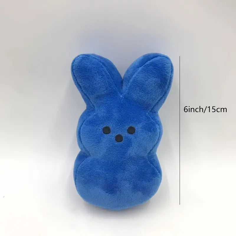 A soft and cuddly 6-inch Peep Bunny Stuffed Animal in vibrant colors, perfect for hugging and Easter baskets.