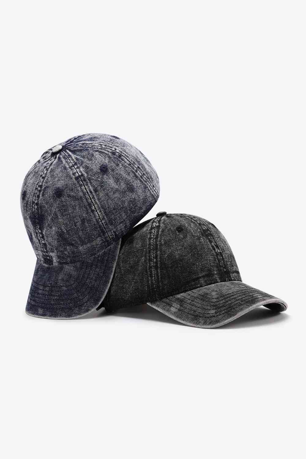 Plain adjustable baseball cap made of 100% cotton, featuring a solid pattern and adjustable strap for a comfortable fit.