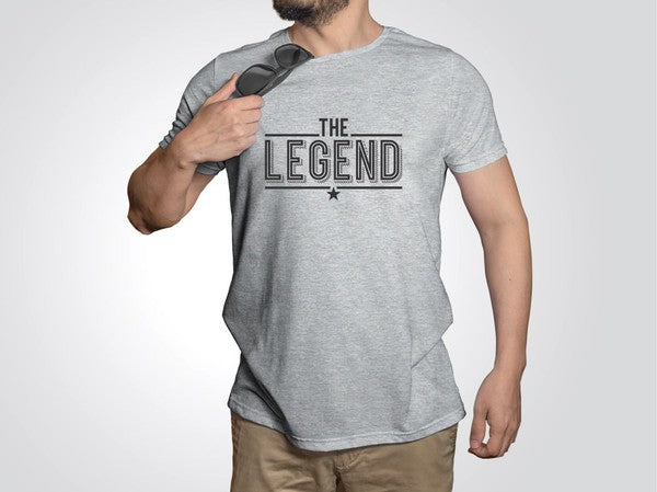 Plus Size The Legend Dad Softstyle Tee in soft ringspun cotton, featuring a unisex design suitable for all body types.