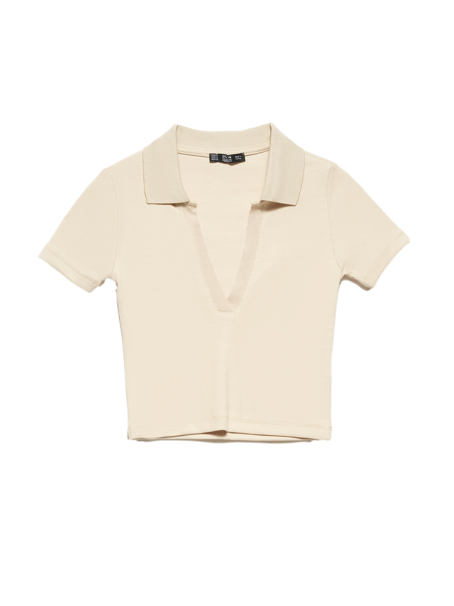 A stylish Polo Collar T-shirt made of 96% cotton and 4% elastane, showcasing its classic collar and soft fabric.