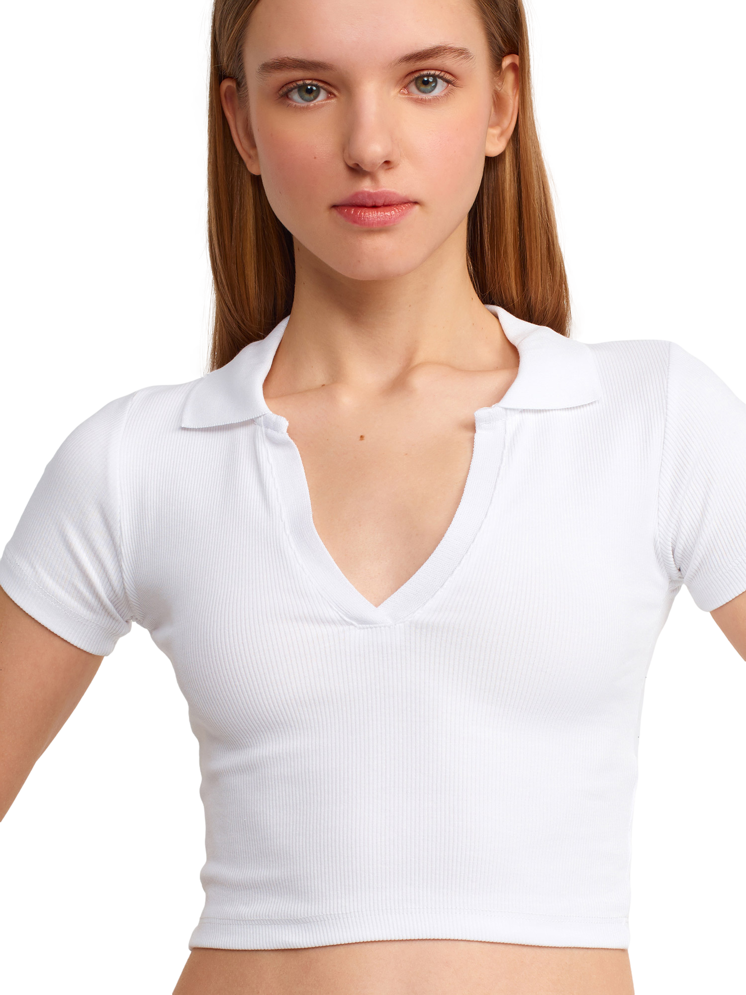 A stylish Polo Collar T-shirt made of 96% cotton and 4% elastane, showcasing its classic collar and soft fabric.