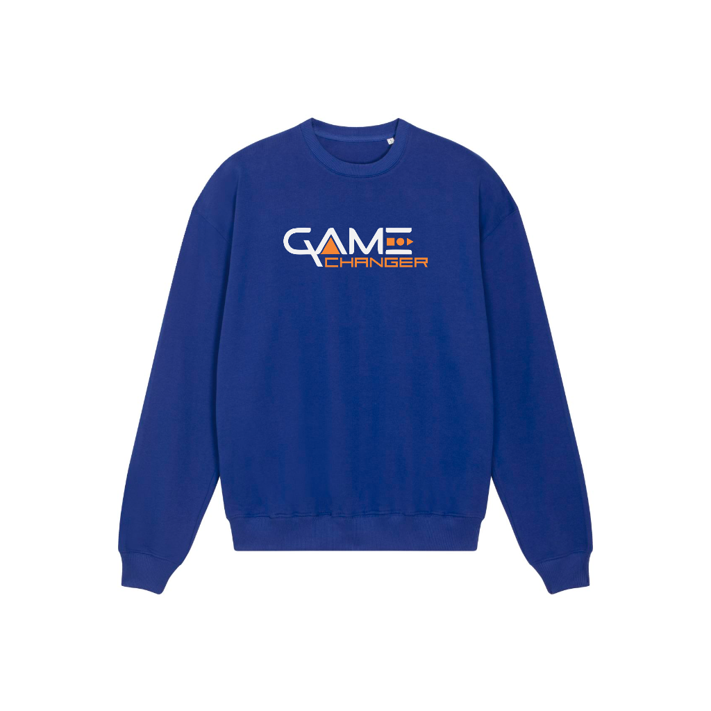 Premium Organic Game Changer Sweatshirt made from 100% organic cotton, featuring a stylish set-in sleeve design and soft French Terry fabric.