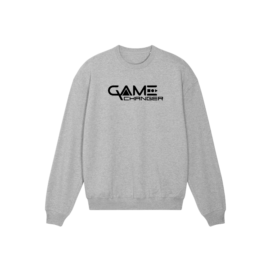 Premium Organic Game Changer Sweatshirt made from 100% organic cotton, featuring a stylish set-in sleeve design and soft French Terry fabric.