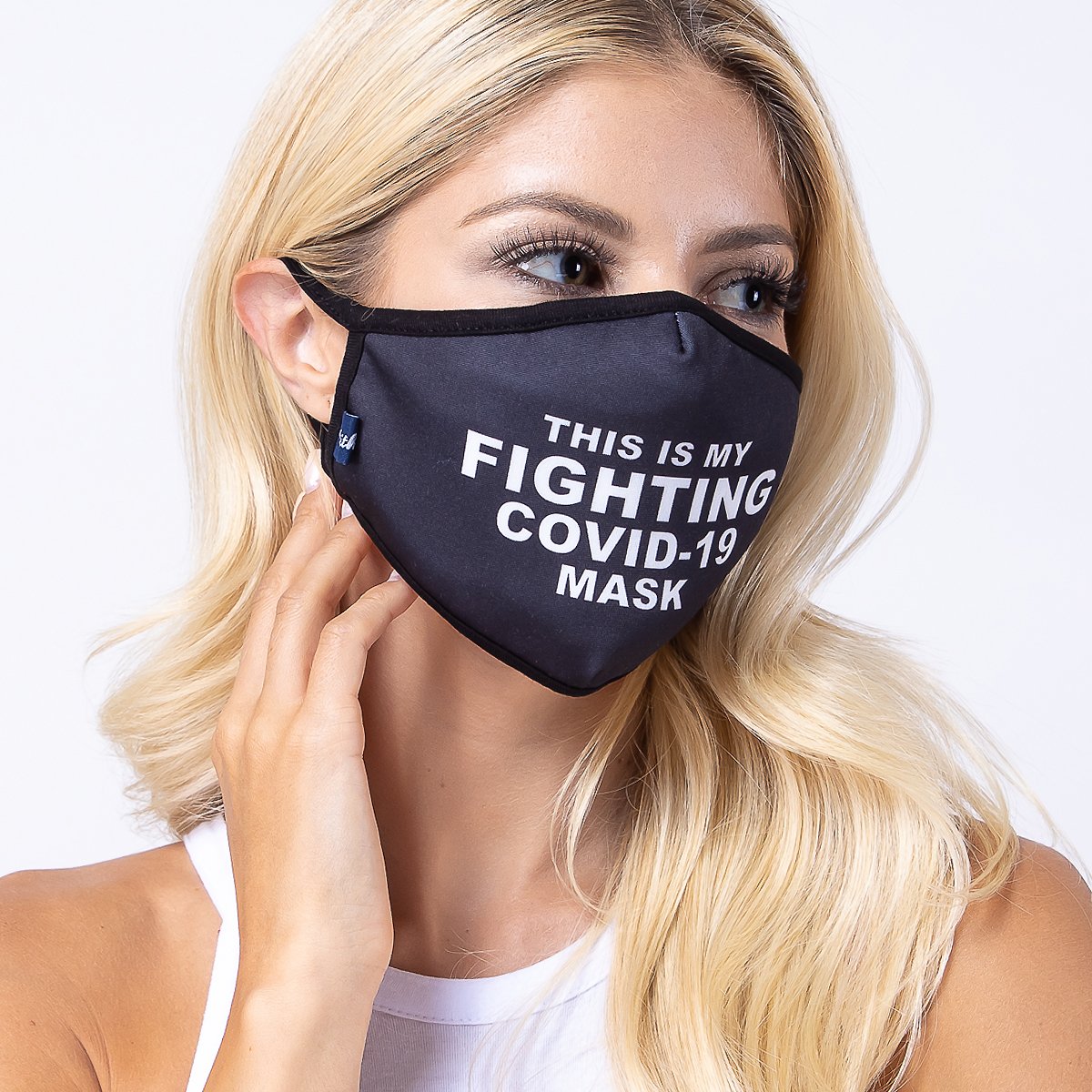 Prevent the Spread 3-Layered Face Cover featuring a unique print design, made of polyester and cotton, suitable for unisex wear.