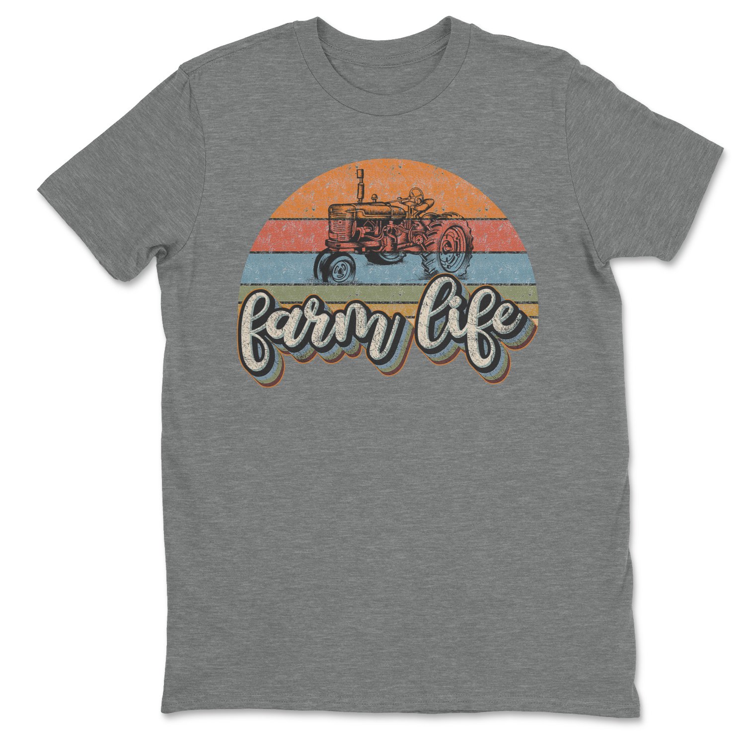 A stylish Retro Farm Life Tee featuring a vintage farm-themed design, perfect for casual wear.