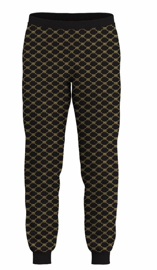 Rose Paulino Men's Joggers in black, featuring a relaxed fit and ribbed cuffs, made from soft fleece for ultimate comfort.