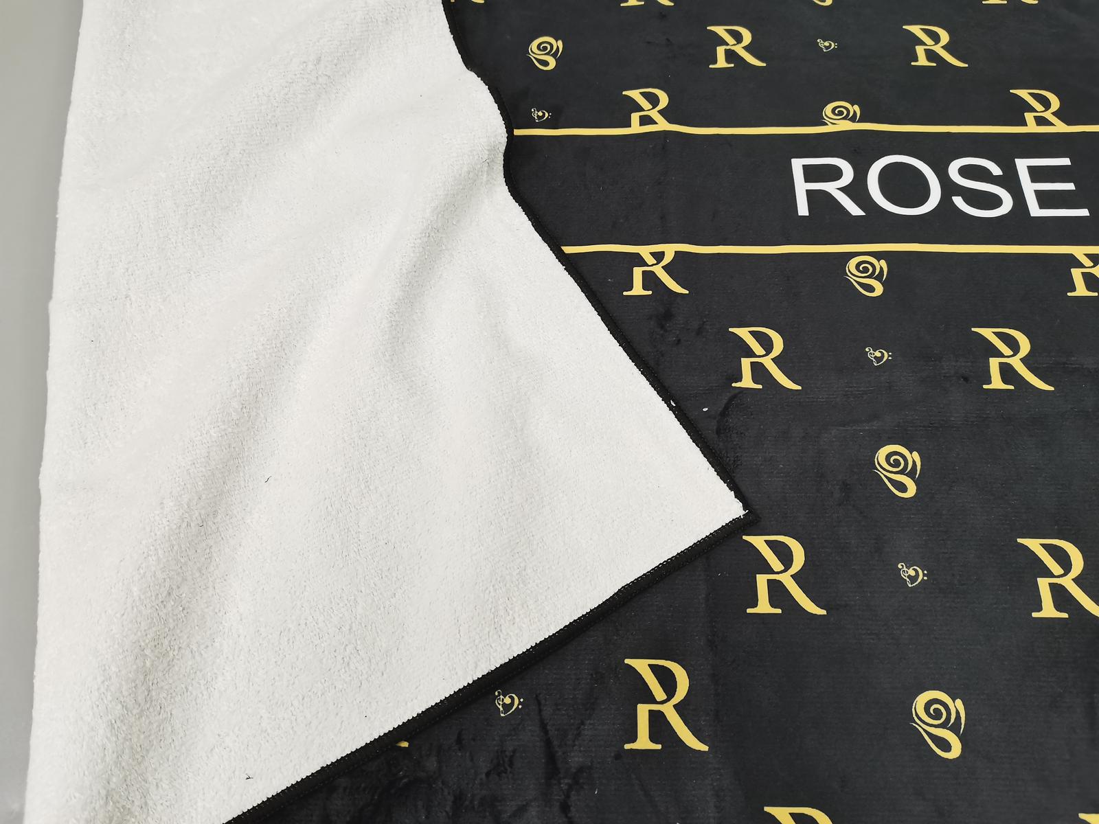 Rose Paulino Official Towels made of soft cotton, featuring a classic design, perfect for bathroom, beach, or pool use.